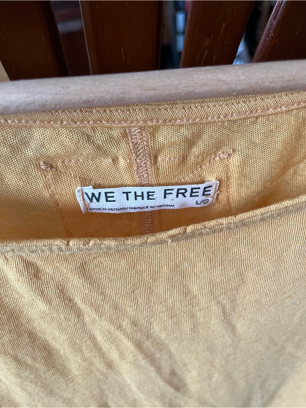We The Free Mustard Yellow Long Sleeve Tee size large - Picture 4 of 10
